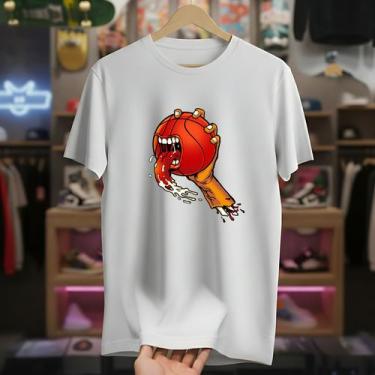 Imagem de Camisas Personalizadas Masculinas Básicas Moda Streetwear Camisetas Ma
