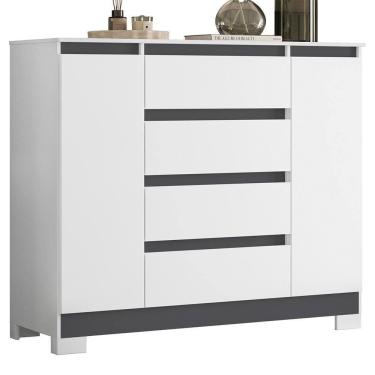 Imagem de Cômoda Sapateira Atena 2 Portas e 4 Gavetas - Móveis Albatroz