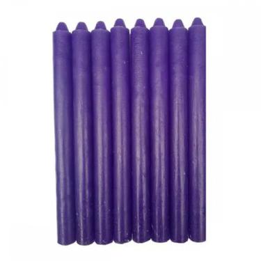 Imagem de VELA PALITO TRADICIONAL Nº06 15CM PCT 8 UNID - ROXA - A.I.B