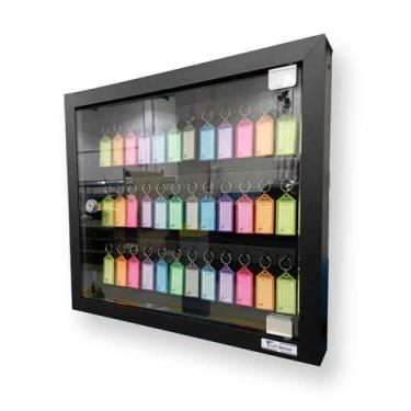 Imagem de Quadro claviculário para 36 chaves porta-chaves - ABC METAL, Fundo Fel