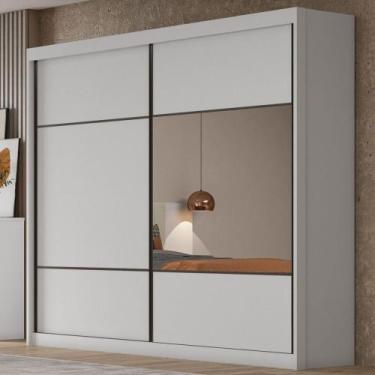 Imagem de Guarda-Roupa Casal Atlântica 2 Portas 6 Gavetas 100% Mdf com Espelho N