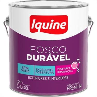 Imagem de Tinta Acrilica Premium Iquine Fosco Duravel 3,6L Branco Neve
