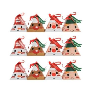 Imagem de Caixa De Presente De Natal Com 12/24 Peças De Doces, Biscoitos E Choco