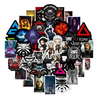 Imagem de Adesivos Witchers Anime, vinil impermeável, pacote de 50 unidades - yi