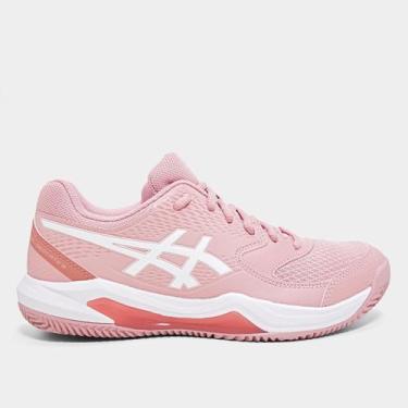 Imagem de Tênis Asics Gel-Dedicate 8 Clay Saibro Feminino, Bege, Branco, 36