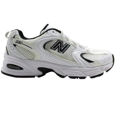 Imagem de Tênis New Balance 530 Branco Preto Unisex, Branco, 37