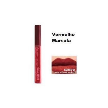 Imagem de Avon Batom Líquido Power Stay Juntas 16 H Vermelho Marsala Avon Batom 