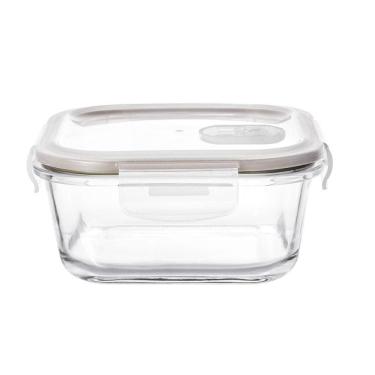 Imagem de Pote Hermético Quadrado Em Vidro 320ml 58x12x12cm