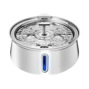 Imagem de Fonte De Água Automática Para Animais De Estimação De 4L Em Aço Inoxid