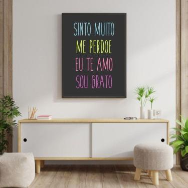 Imagem de Quadro Decorativo Ho`oponopono Colorido
