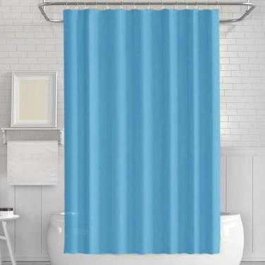 Imagem de Cortina para Box de Banheiro 180cm PEVA Impermeável Antimofo Cores Lis