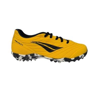 Imagem de Chuteira Society Penalty Matis Infantil Juvenil Amarelo-Unissex