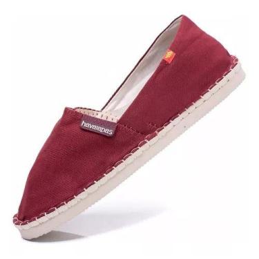 Imagem de Alpargata Havaianas Sapatilha Origins Unissex Tradicional, Vermelho, 3