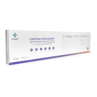 Imagem de Cortina Inteligente Motorizada 4.2m Wi-fi e Controle Compativel Google Assistente e Alexa EKNH-T216