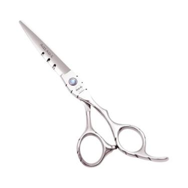 Imagem de Tesoura Profissional De Cabeleireiro Vermelha 5.5" E 6" Para Desbaste 