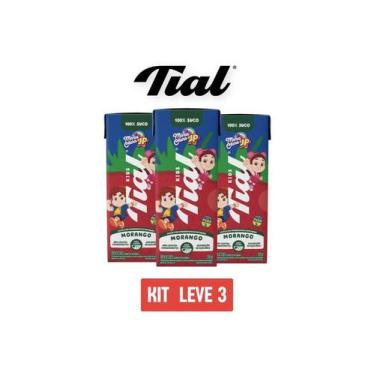 Imagem de Suco tial kids 100% morango maria clara e jp200ml-kit 3 unid