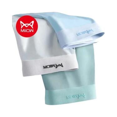 Imagem de Cuecas Boxer Masculinas Antibacterianas De Seda Gelada Com Grafeno, Ki