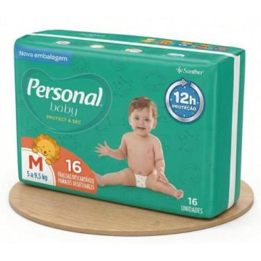 Imagem de Fralda Personal Baby Protect & Sec M 16 Unidades Até 12h Proteção