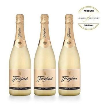 Imagem de Espumante Freixenet Carta Nevada Demi-seco 750 Ml Kit C/ 03