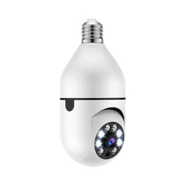 Imagem de Câmera IP WiFi 8MP E27 Tipo Lâmpada, Monitor De Bebê Sem Fio Com Rastr