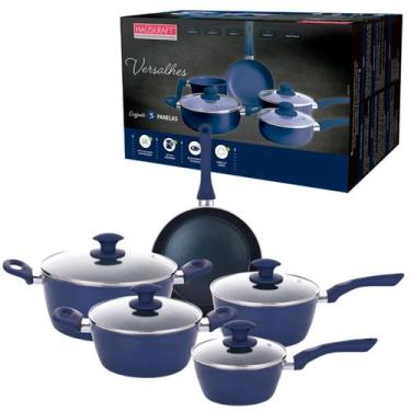 Imagem de Jogo Panelas Versalhes 5 Peças Revestimento Cerâmico - Hauskraft