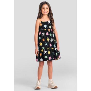 Imagem de Vestido infantil menina de estrelinhas Brandili