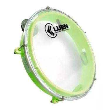 Imagem de Pandeiro Luen 8 Junior Pele Cristal Abs Platinelas De Inox - Cores Sor