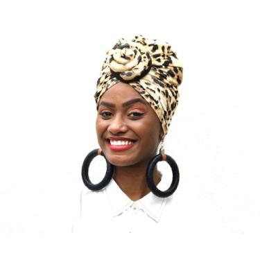 Imagem de Turbante flor estiloso envio rápido - Ata.Multimarcas0810, Onca