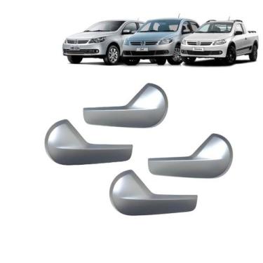 Imagem de Jogo Gatilho Maçaneta Interna VW Gol Voyage Saveiro G5 G6 G7 - Volkswa