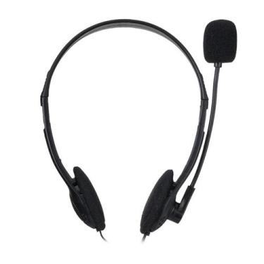 Imagem de Headset Office Keytime Standard Com Microfone 30mm 3.5mm Preto- KYT000