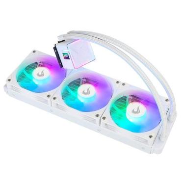 Imagem de Water Cooler Gamer Rise Mode Frost, ARGB Rainbow, 360mm, AMD e Intel, 
