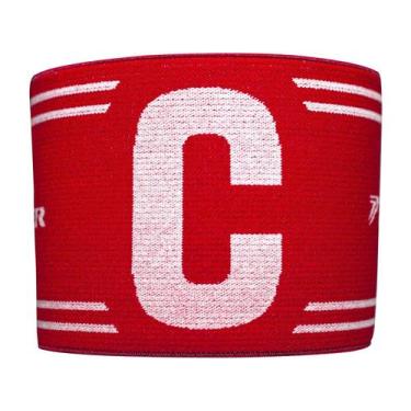 Imagem de Braçadeira Elástica Faixa Capitão Poker Vermelha - 09701, Vermelho