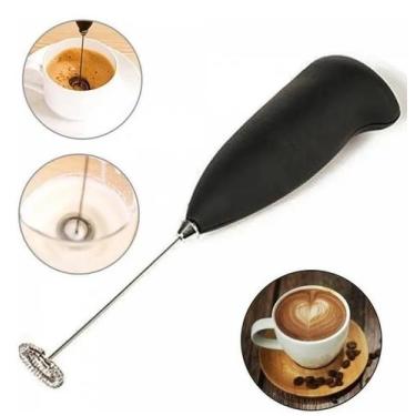 Imagem de Mini Misturador Batedor Mixer Elétrico Para Claras de Ovos Leite Café 
