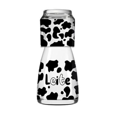 Imagem de Moringa Moo para Água em Vidro com Copo Acoplado Transparente Simas Pr