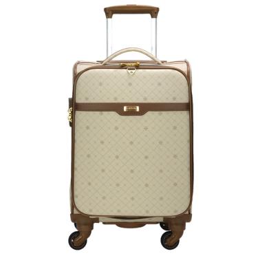 Imagem de Mala De Viagem 10kg Pequena De Bordo Com Porta Notebook E Rodas 360º - Munique Gold - L...