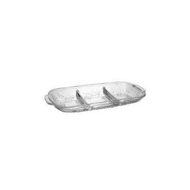 Imagem de Petisqueira New Butterfly cor transparente com 3 cavidades - LYOR
