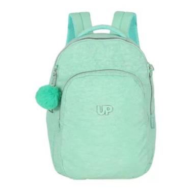 Imagem de Mochila Escola Up4you De Costas Grande Com Chaveiro Pelúcia