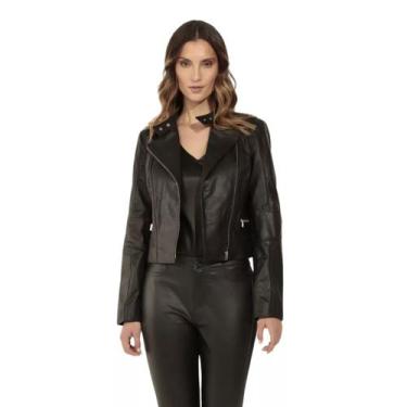 Imagem de Jaqueta Couro Legítimo Bovino Feminina Javali, P