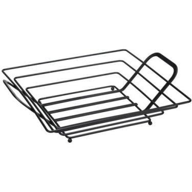 Imagem de Fruteira Mesa Quadrada Black Arthi - Preto, UNICA