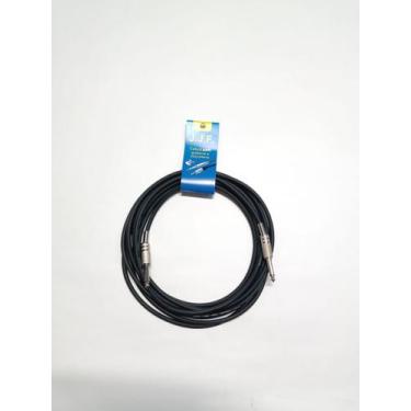 Imagem de Cabo para Guitarra P10 p/ P10 Emborrachado 5 metros - JJF