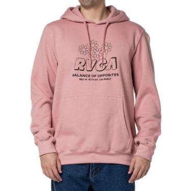 Imagem de Moletom RVCA Canguru Gardener 280G WT24 Masculino Rosa, P, Rosa