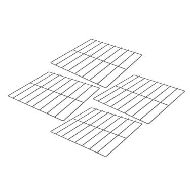 Imagem de Kit 4 Grades Cromadas para Forno Progás PRP-004-008 FCSB4E FCV35 Aço Cromado 35x35