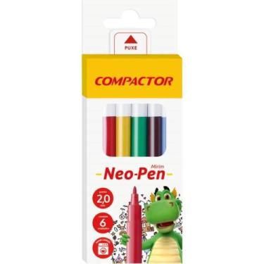 Imagem de Caneta Hidrografica NEO-PEN Mirim 06 Cores PCT.C/05 - Compactor
