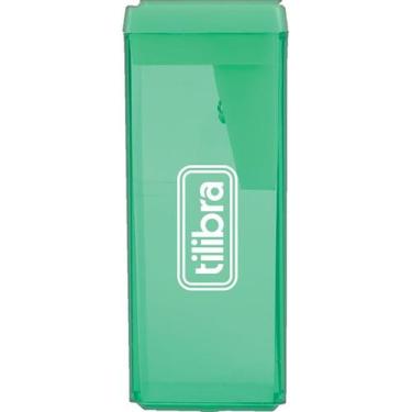 Imagem de Apontador plastico deposito tilibra - ap11 - unidade, VERDE