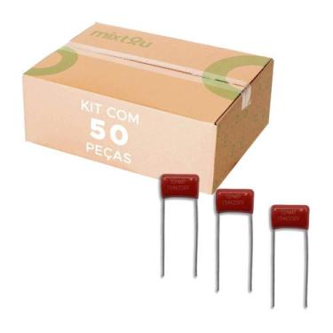 Imagem de 50x Capacitor Poliéster 150K 250V Para Áudio e Fontes - CHIPSCE