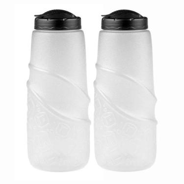 Imagem de Kit 2 Garrafa Água Jarra Suco Geladeira Texturizada 1 Litro - - Panamb