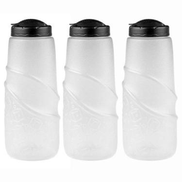 Imagem de Kit 3 Jarra Garrafa De Água Geladeira Tampa 1 Litro Bpa Free - - Panam