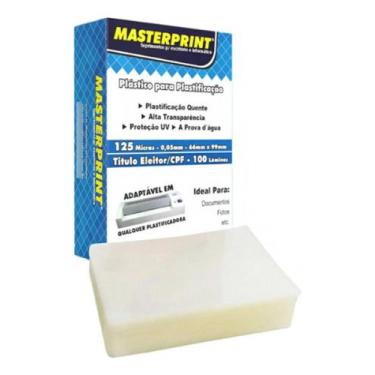 Imagem de Plastificação Para Plastificação 66x99 125 Micra Cpf Título  Kit 4un -