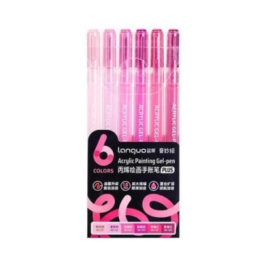 Imagem de Caneta Gel Acrílica De 6 Cores 1.0mm LANGUO Marcadores Artísticos Para
