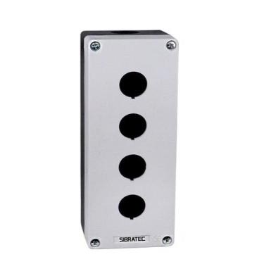 Imagem de Caixa Plástica Tipo Botoeira Vazia - Branca - Modelo BX1 - SIBRATEC, B